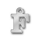 Letter Charm F Antique Silver Pewter