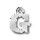 Letter Charm G Antique Silver Pewter