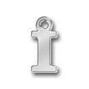 Letter Charm I Antique Silver Pewter