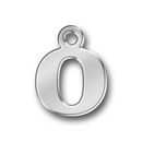 Letter Charm O Antique Silver Pewter