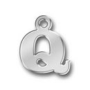 Letter Charm Q Antique Silver Pewter