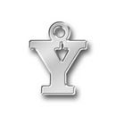 Letter Charm Y Antique Silver Pewter