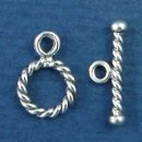 Toggle Clasp Rope Tiny Set for Sterling Silver Toggle Bracelet